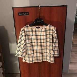 Large Buberry Crop Blouse